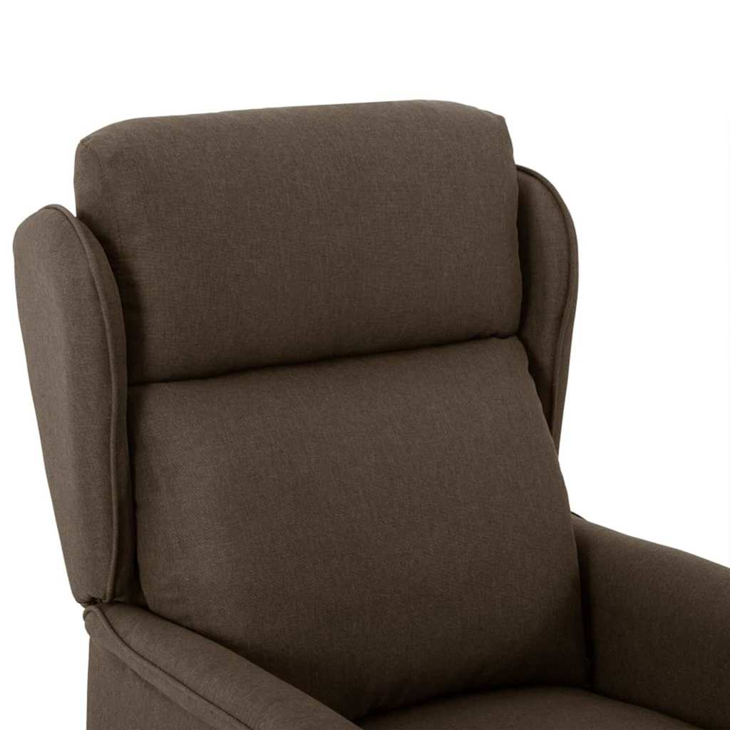 Massage Chair Brown 67.5 x 93.5 x 101.5 cm [Fabric and Foam]