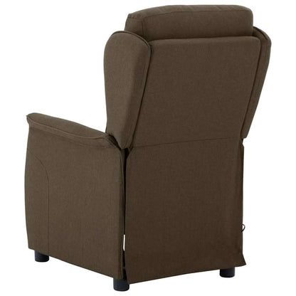 Massage Chair Brown 67.5 x 93.5 x 101.5 cm [Fabric and Foam]