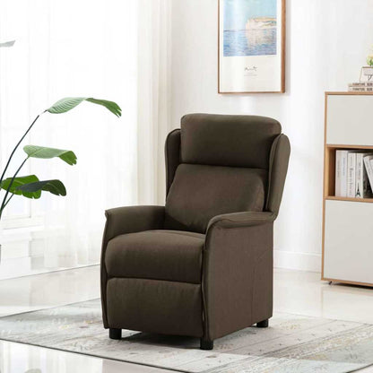 Massage Chair Brown 67.5 x 93.5 x 101.5 cm [Fabric and Foam]