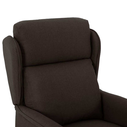 Massage Chair with Cushion Dark Brown 67.5 x 93.5 x 101.5 cm