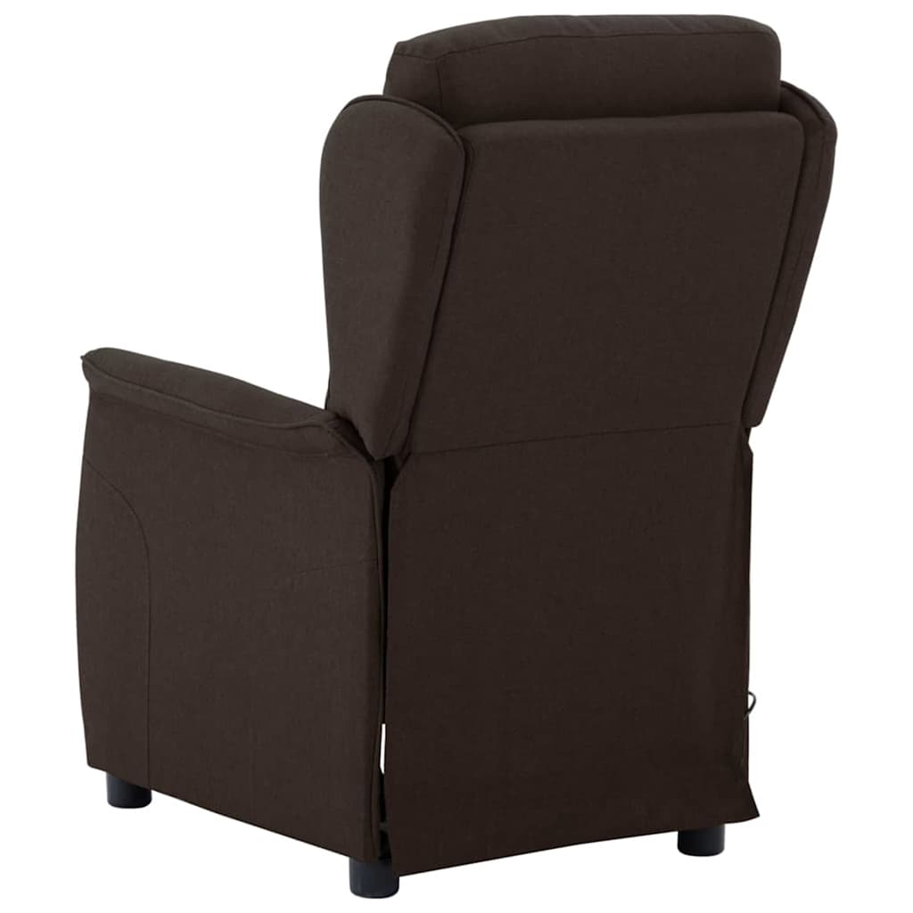 Massage Chair with Cushion Dark Brown 67.5 x 93.5 x 101.5 cm