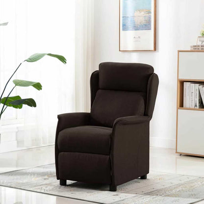 Massage Chair with Cushion Dark Brown 67.5 x 93.5 x 101.5 cm