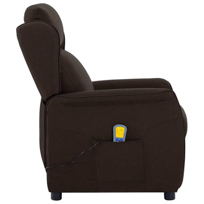 Massage Chair with Cushion Dark Brown 67.5 x 93.5 x 101.5 cm