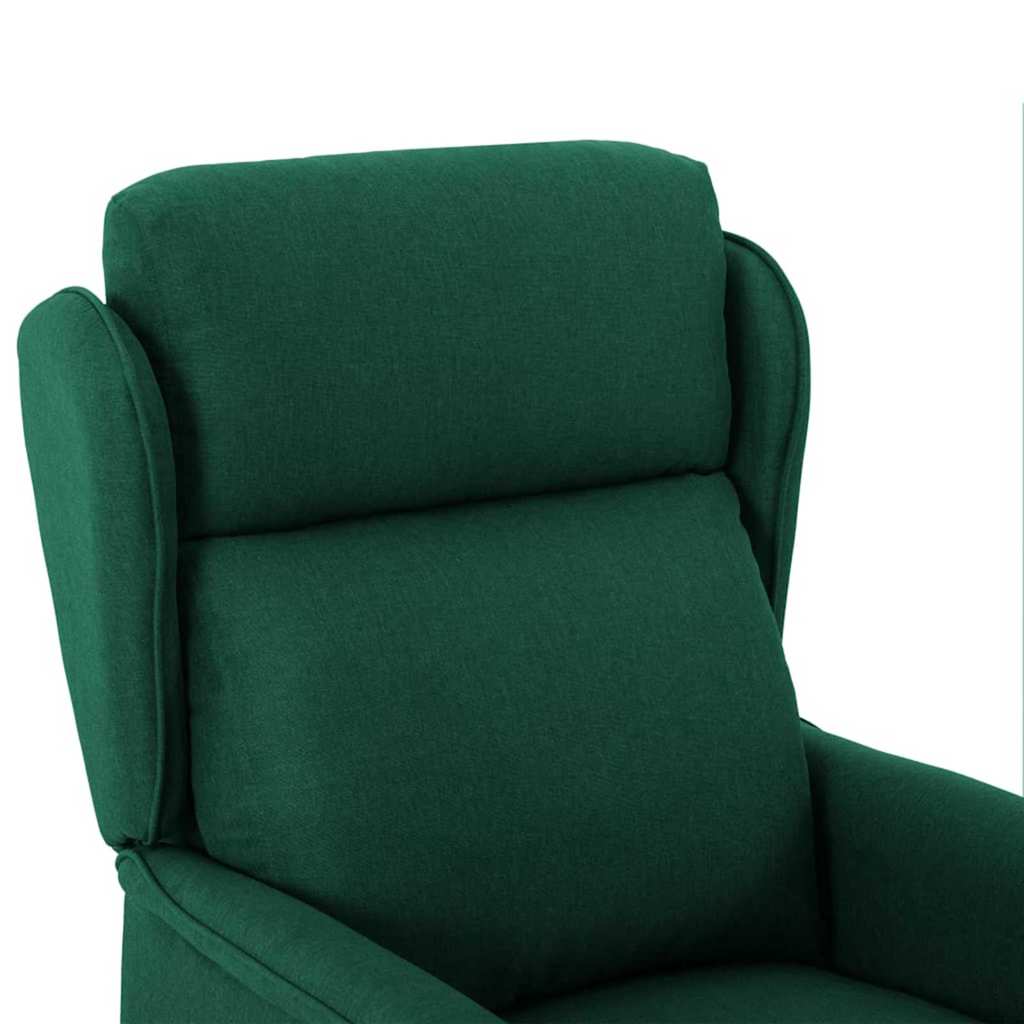 Massage Chair Dark Green 67.5 x 93.5 x 101.5 cm Fabric
