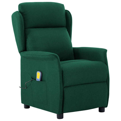 Massage Chair Dark Green 67.5 x 93.5 x 101.5 cm Fabric