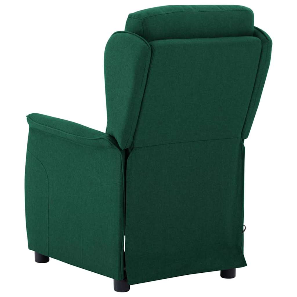 Massage Chair Dark Green 67.5 x 93.5 x 101.5 cm Fabric