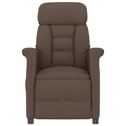 Recliner Chair Brown Dark brown 70.5 x 96.5 x 95 cm Fabric
