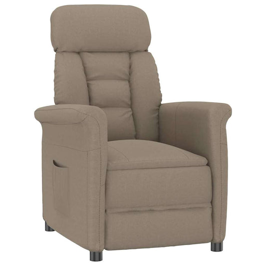 Recliner Chair Taupe Taupe 70.5 x 96.5 x 95 cm Polyester