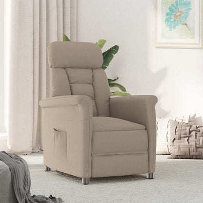 Recliner Chair Taupe Taupe 70.5 x 96.5 x 95 cm Polyester
