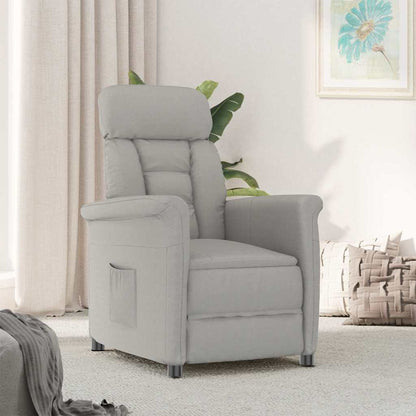Recliner Chair Light Grey Light grey 70.5 x 96.5 x 95 cm Fabric