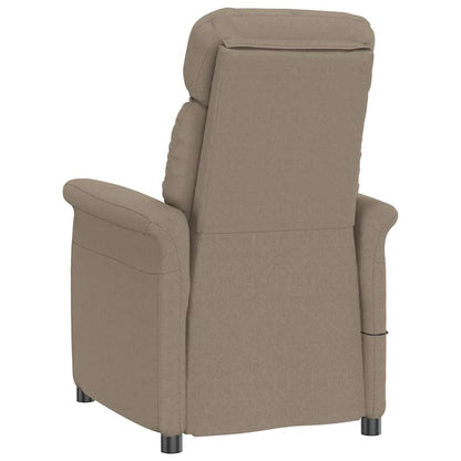 Massage Chair with Cushion Taupe 70.5 x 96.5 x 95 cm Fabric