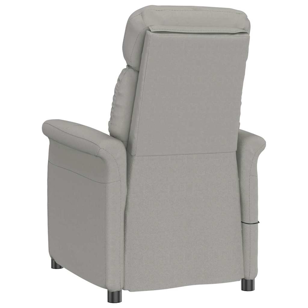 Massage Chair Light grey 70.5 x 96.5 x 95 cm Polyester
