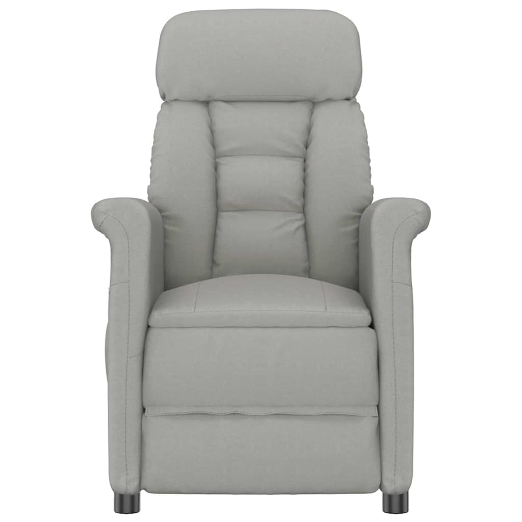 Massage Chair Light grey 70.5 x 96.5 x 95 cm Polyester