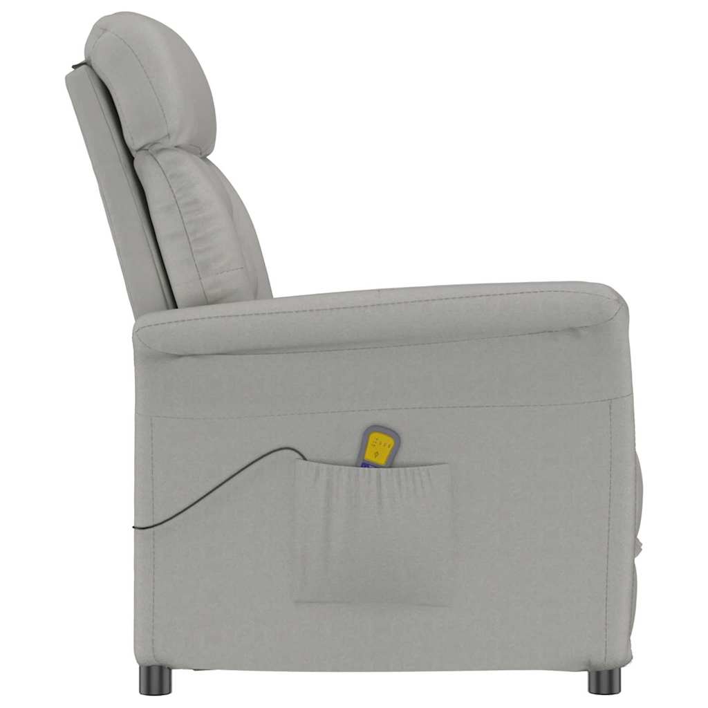 Massage Chair Light grey 70.5 x 96.5 x 95 cm Polyester