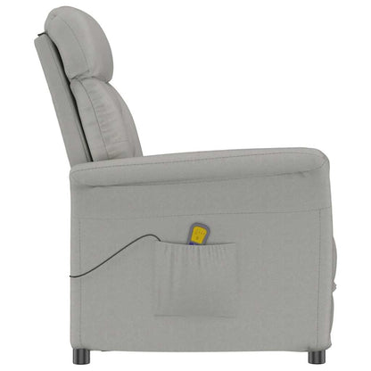 Massage Chair Light grey 70.5 x 96.5 x 95 cm Polyester