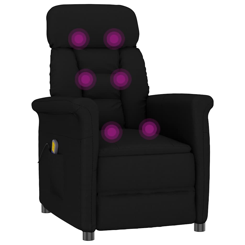 Massage Chair Black 70.5 x 96.5 x 95 cm Faux leather