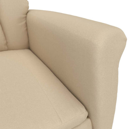 Massage Chair Cream 70.5 x 96.5 x 95 cm Fabric and metal