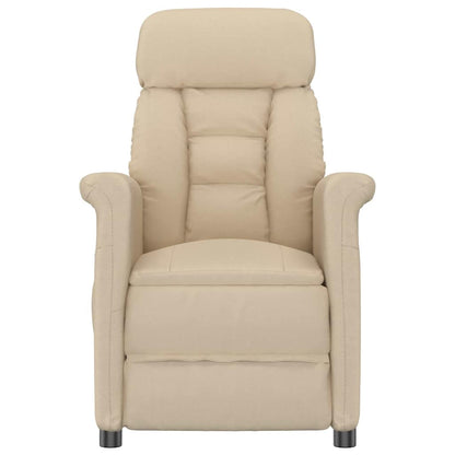 Massage Chair Cream 70.5 x 96.5 x 95 cm Fabric and metal