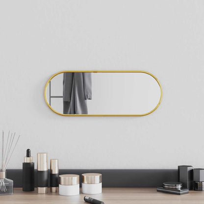Wall Mirror Gold 40x15 cm Oval