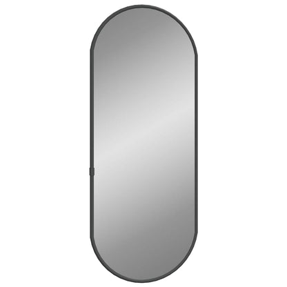 Wall Mirror Black 50x20 cm Oval
