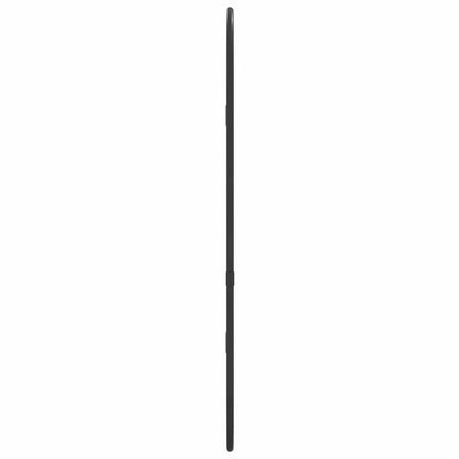 Wall Mirror Black 50x20 cm Oval