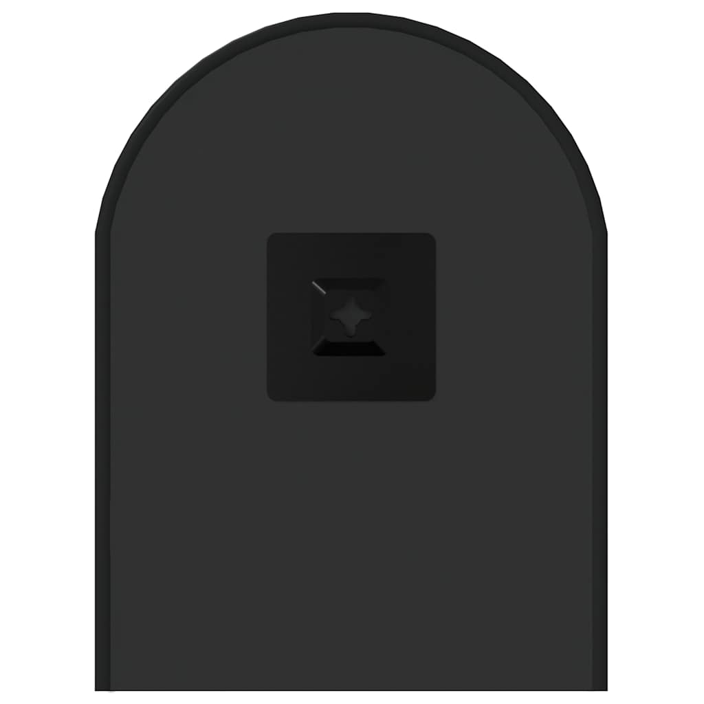 Wall Mirror Black 50x20 cm Oval