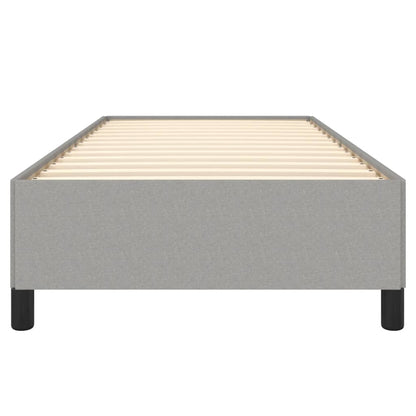 Bed Frame without Mattress Light Grey 90x190 cm Single Single Fabric