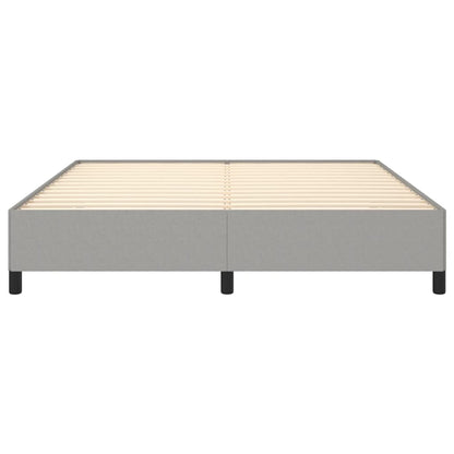 Bed Frame without Mattress Light Grey Super King Fabric
