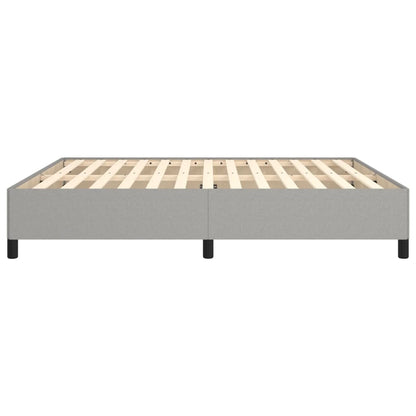 Bed Frame without Mattress Light Grey Super King Fabric