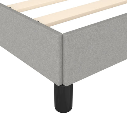 Bed Frame without Mattress Light Grey Super King Fabric