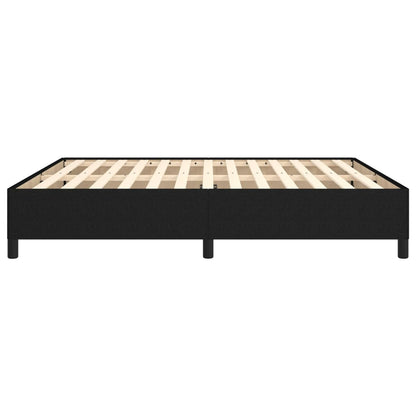 Bed Frame without Mattress Black 180x200 cm Super King Super King Fabric
