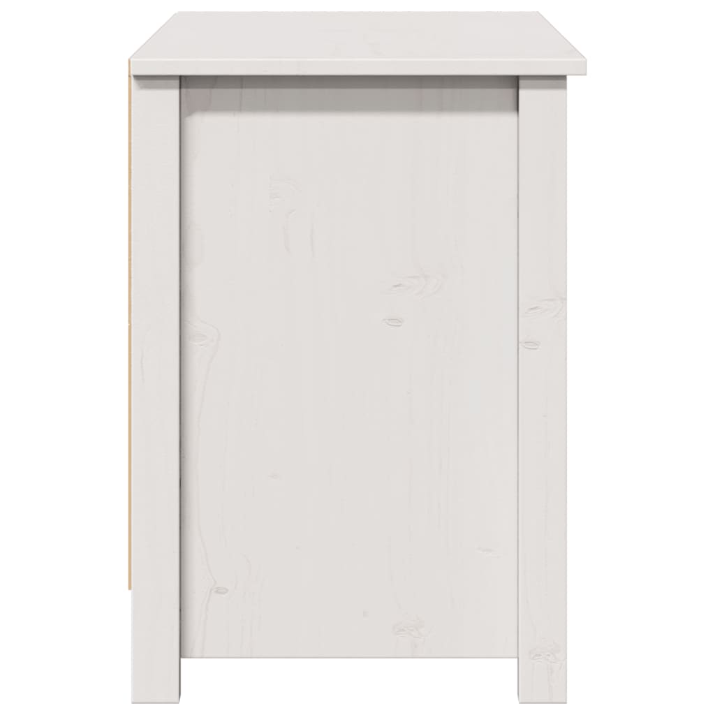 TV Cabinet White 103x36.5x52 cm Solid Wood Pine