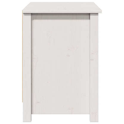 TV Cabinet White 103x36.5x52 cm Solid Wood Pine