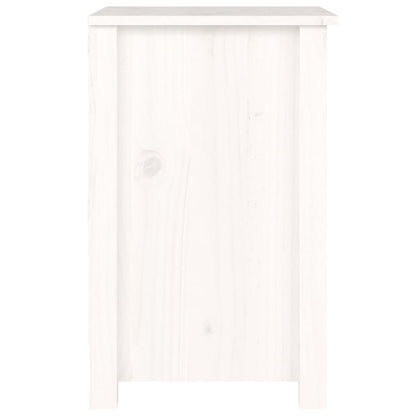 Bedside Cabinets 2 pcs White 40x35x55 cm Solid Wood Pine