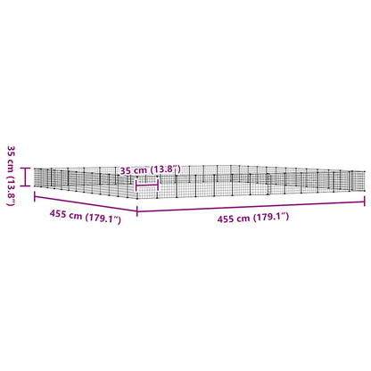 52-Panel Pet Cage with Door Black 35x35 cm Steel