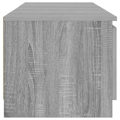 TV Cabinet with LED Lights Grey Sonoma 140x40x36 cm