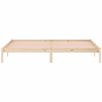 Bed Frame without Mattress 193x203 cm Solid Wood Pine King