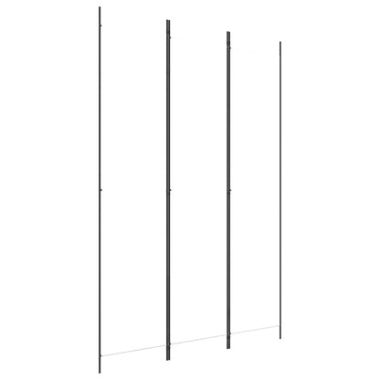 3-Panel Room Divider White 150x220 cm Fabric
