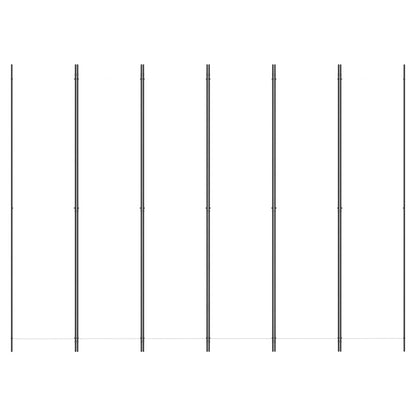 6-Panel Room Divider White 300x220 cm Fabric