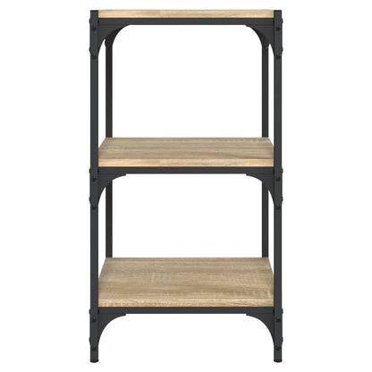 Book Cabinet Sonoma Oak 40x33x70.5 cm Engineered Wood and Steel