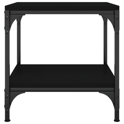 Side Tables 2 pcs Black 40x40x40 cm Engineered Wood