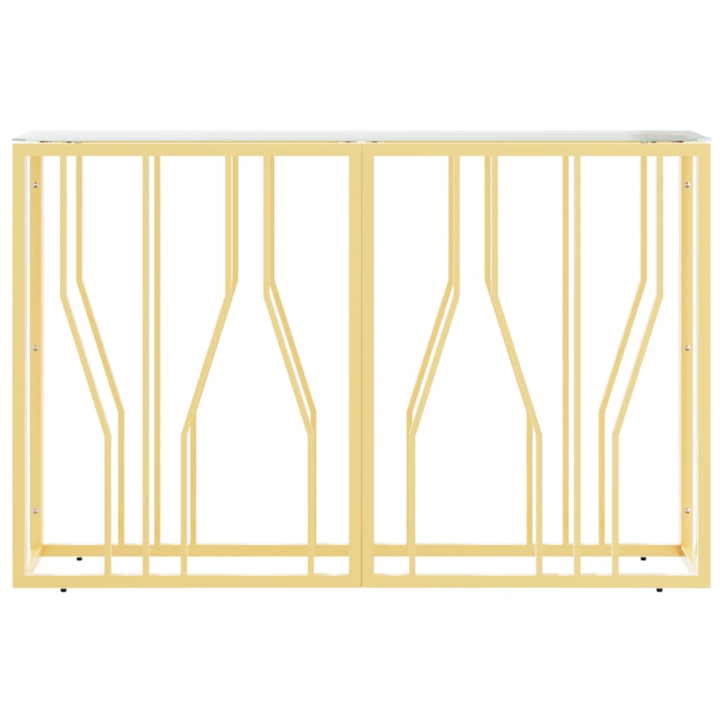 Console Table 110x30x70 cm Stainless Steel and Glass