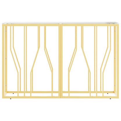 Console Table 110x30x70 cm Stainless Steel and Glass