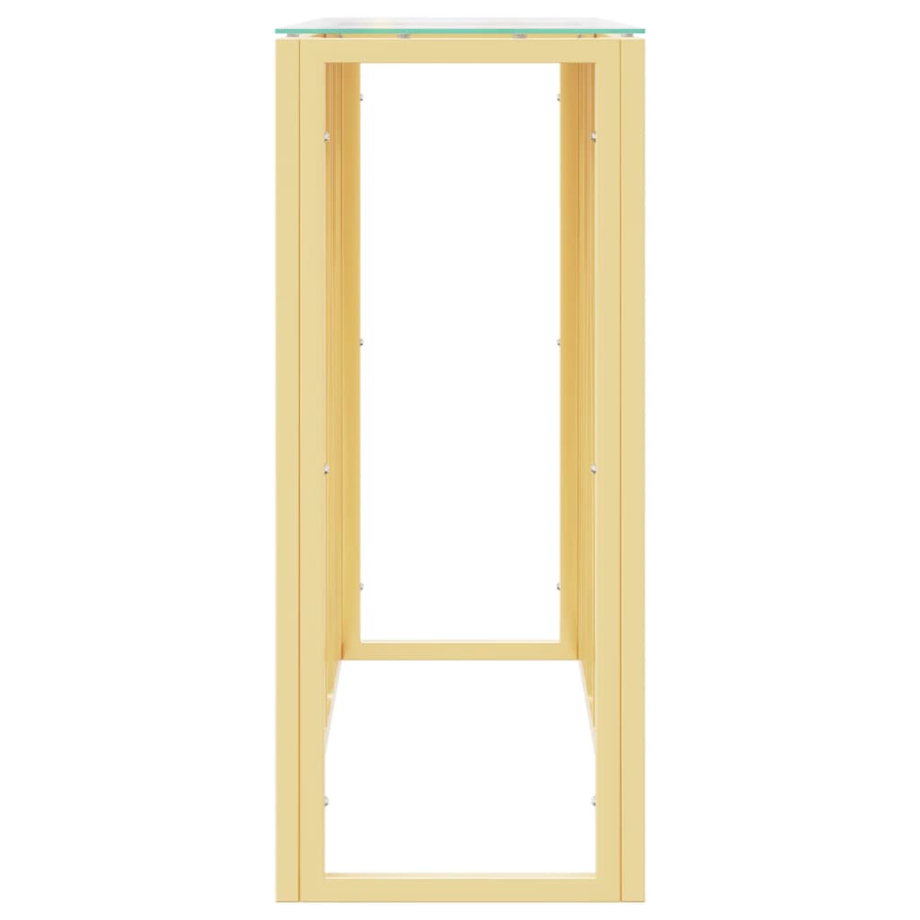 Console Table 110x30x70 cm Stainless Steel and Glass