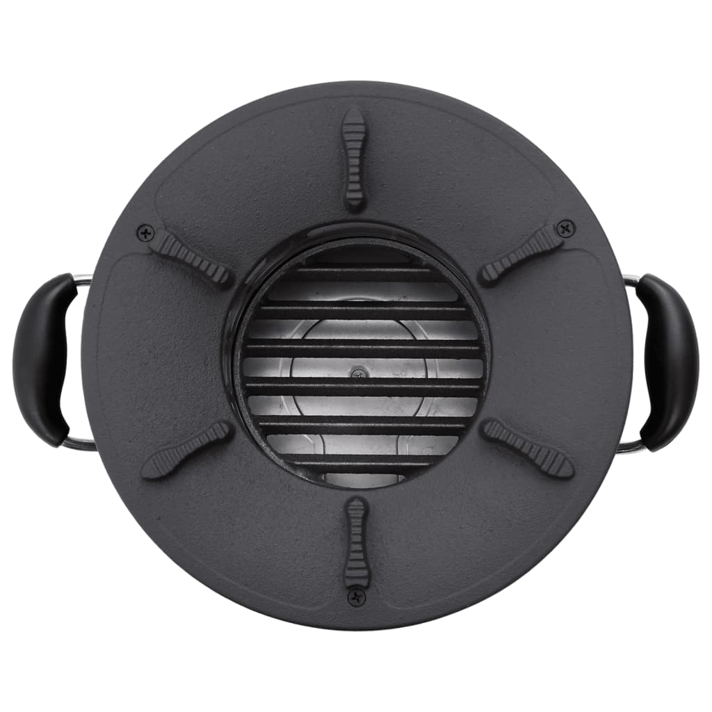 Camping Wood Stove Black 36x26x22.5 cm Metal