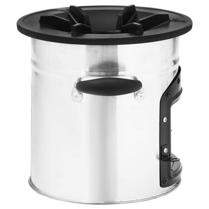 Camping Wood Stove Silver 45.5x33x25.5 cm Stainless Steel