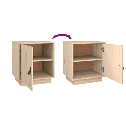 Bedside Cabinet 40x34x45 cm Solid Wood Pine