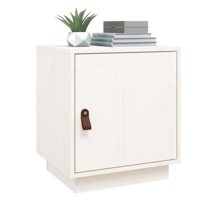 Bedside Cabinets 2 pcs White 40x34x45 cm Solid Wood Pine