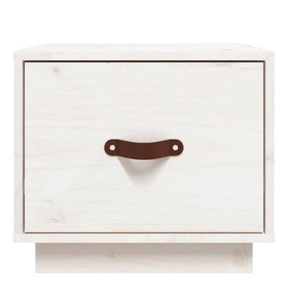 Bedside Cabinets 2 pcs White 40x34x35 cm Solid Wood Pine