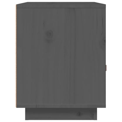 Bedside Cabinets 2 pcs Grey 40x34x45 cm Solid Wood Pine